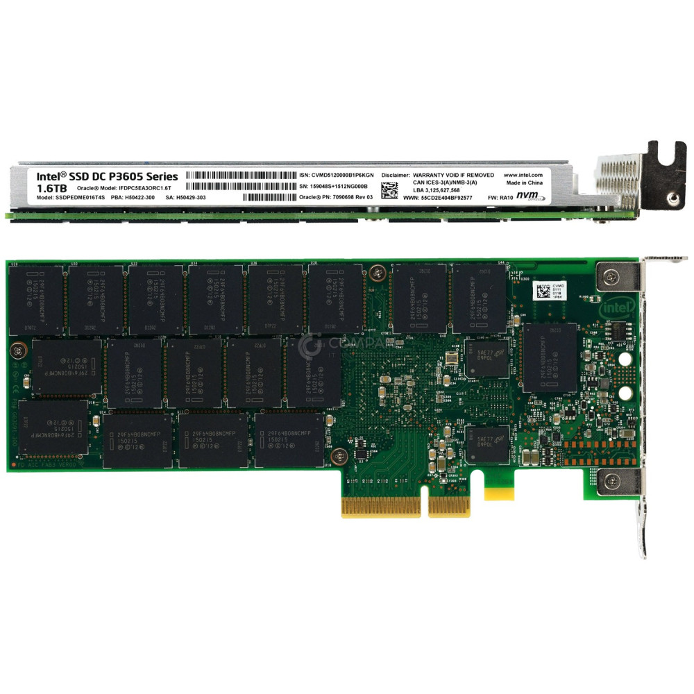 7090698 LP SUN NVME SSD 1.6TB FLASH ACCELELATOR F160 P3605 SERIES LOW PROFILE